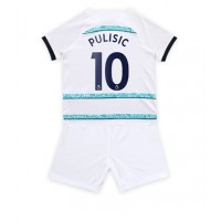 Chelsea Christian Pulisic #10 Udebanesæt Børn 2022-23 Kortærmet (+ Korte bukser)
